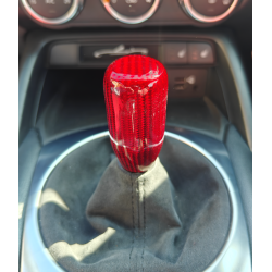 Red "carbon fibre" gearknob