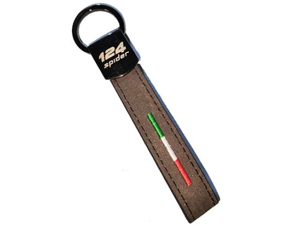 Alcantara lanyard keyring